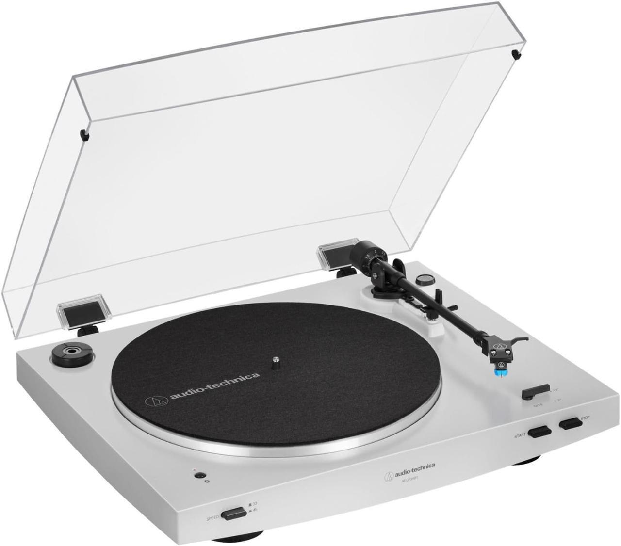 Alt view image 8 of 18 - Audio Technica Wireless & Analog Automatic Belt-Drive Turntable - White