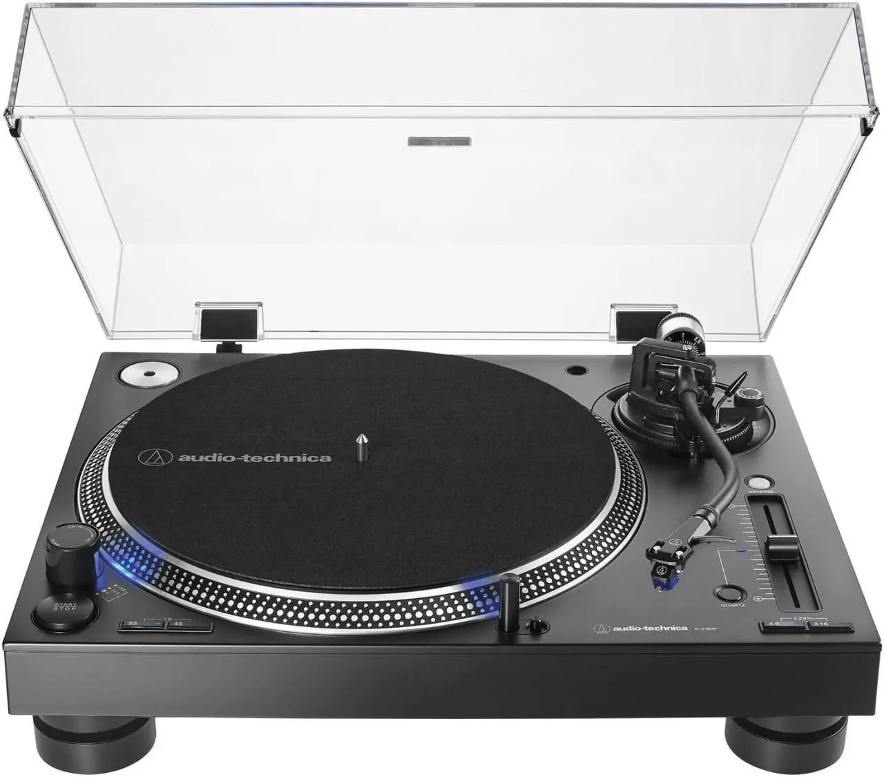 Alt view image 15 of 20 - AUDIO TECHNICA AT-LP140XP-BK DIRECT-DRIVE PRO DJ TURNTABLE