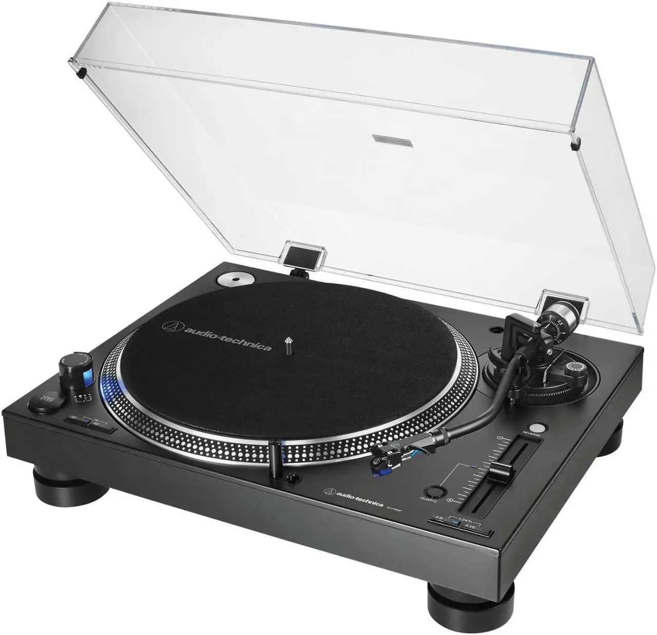 Alt view image 17 of 20 - AUDIO TECHNICA AT-LP140XP-BK DIRECT-DRIVE PRO DJ TURNTABLE