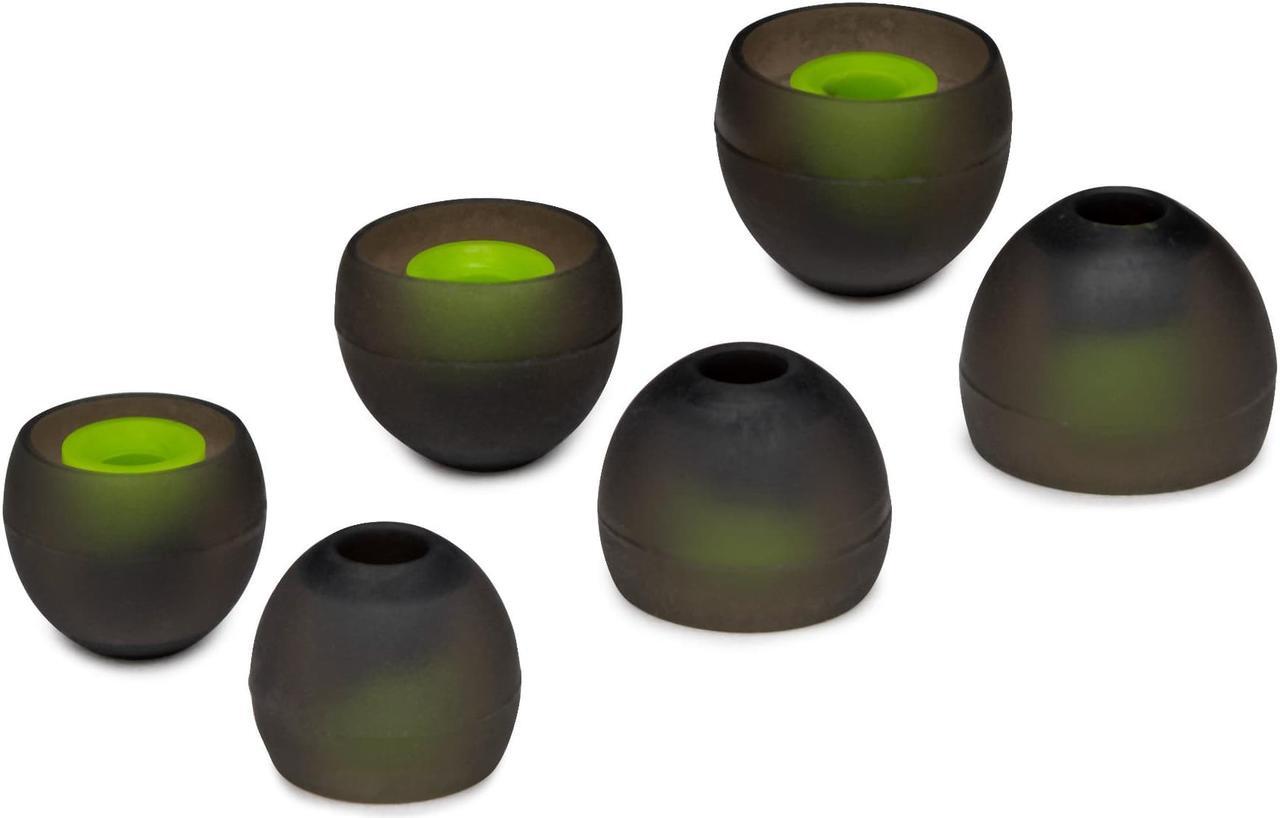 Main image of Knox Gear Silicone Earbud Replacement Tips for In-Ear Headphones (Black, 6-pack)