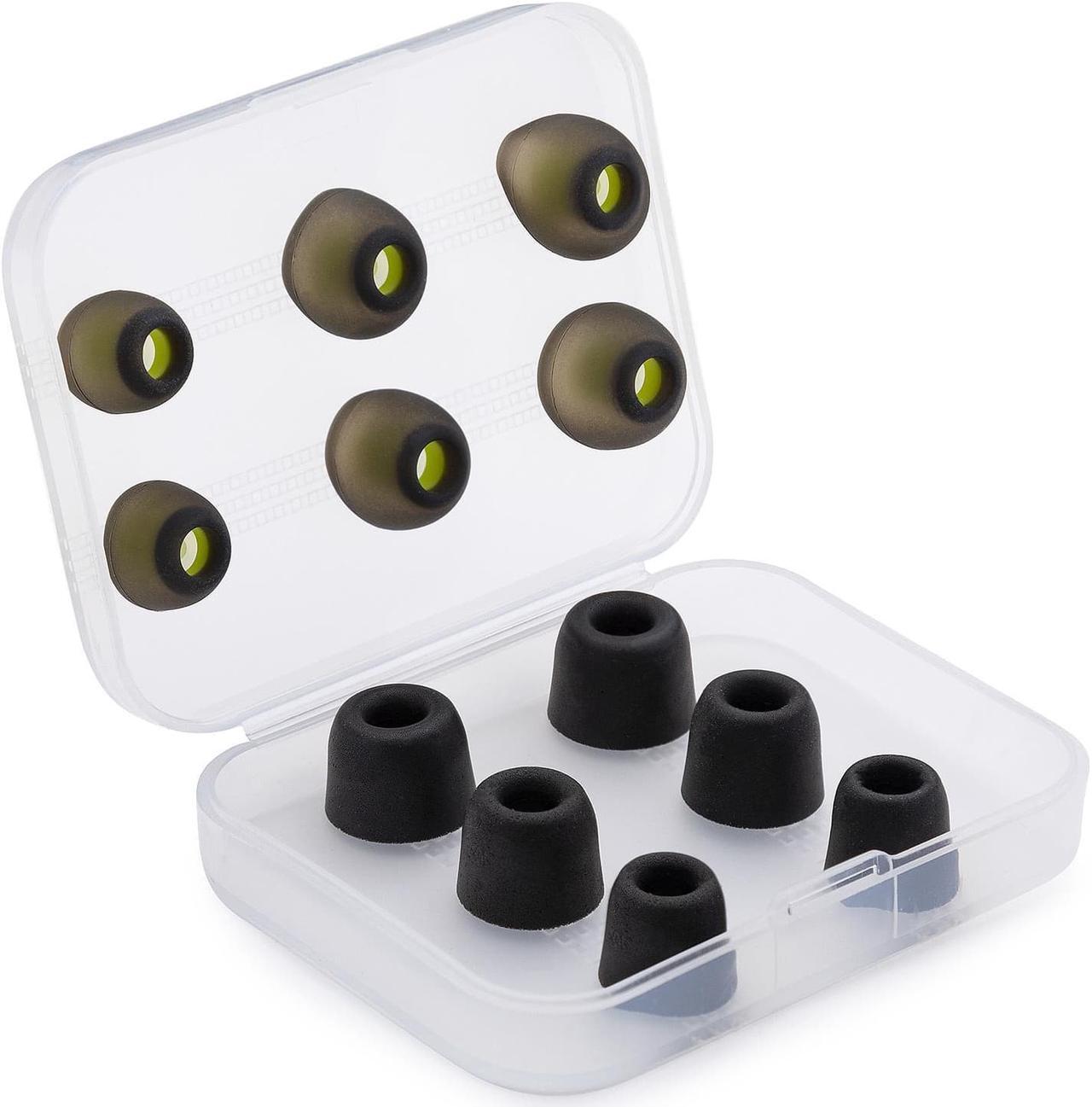 Main image of Knox Gear Noise Isolating Memory Foam Tips & Silicone Earbuds (3 Pairs Each)