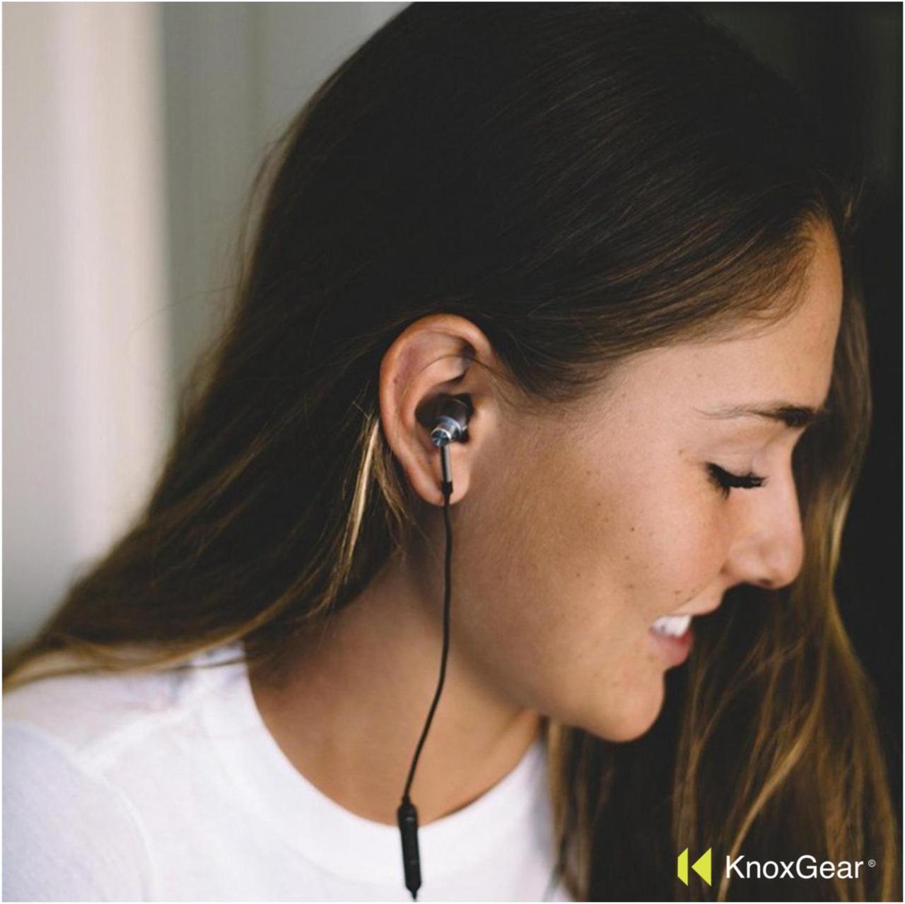 Alt view image 5 of 7 - Knox Gear Noise Isolating Memory Foam Tips & Silicone Earbuds (3 Pairs Each)