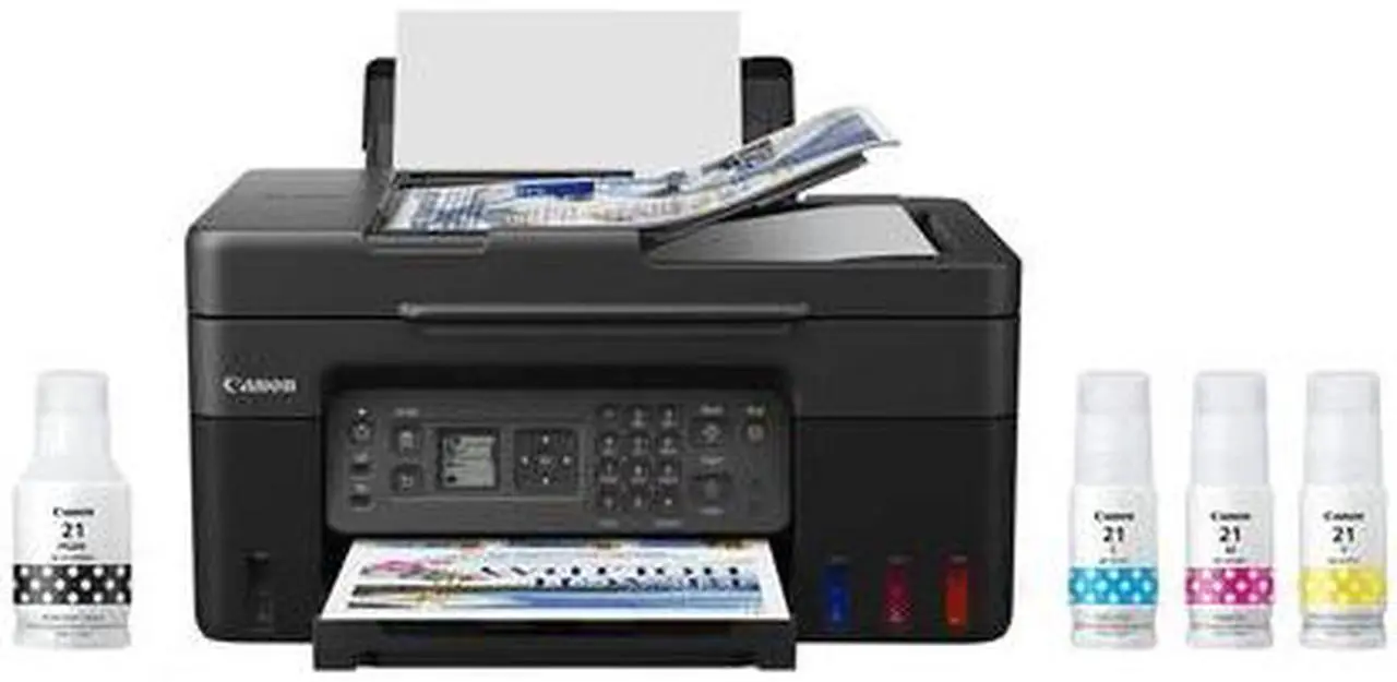 Alt view image 10 of 20 - Canon PIXMA G4270 Wireless MegaTank All-In-One Color Inkjet Printer, Black