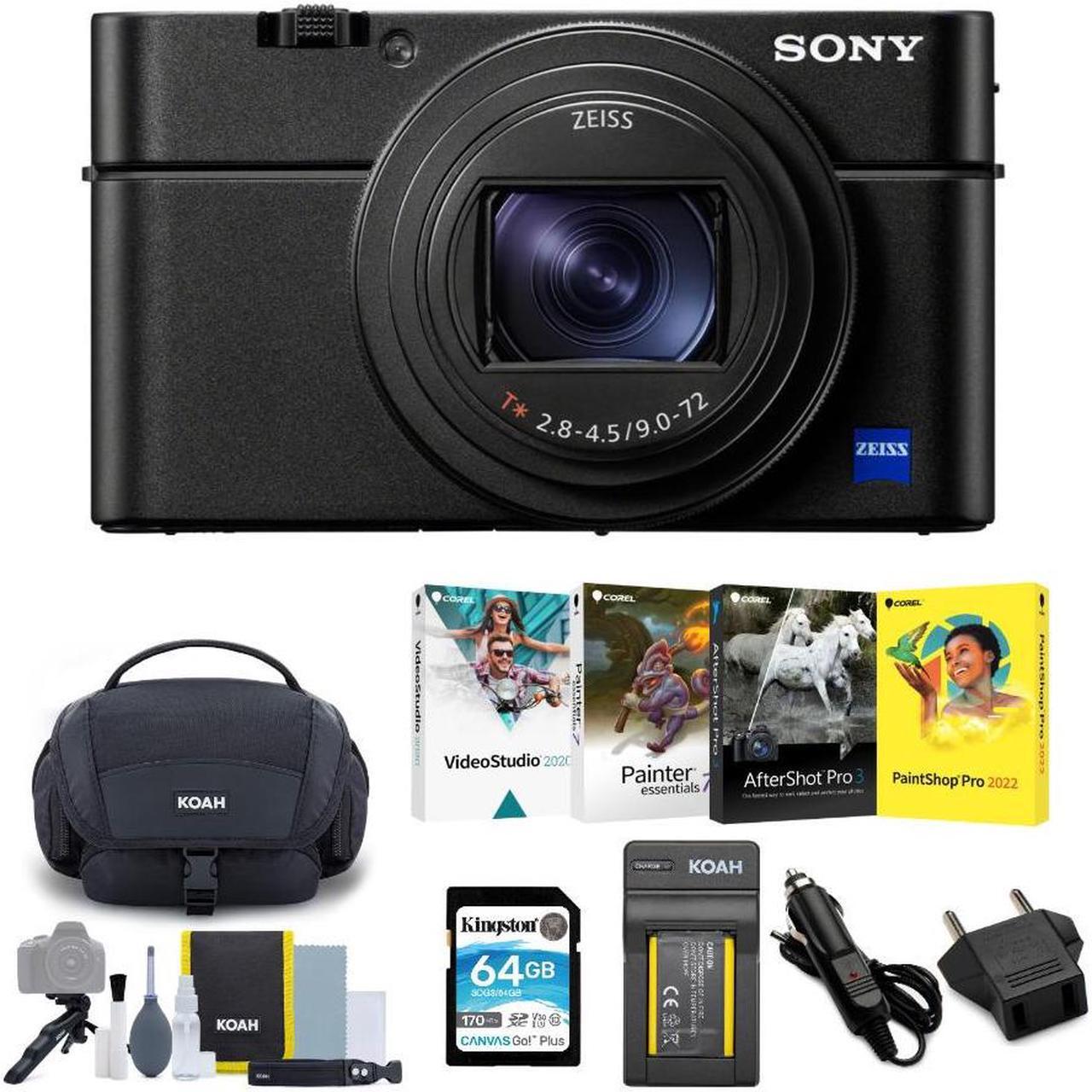 Main image of Sony RX100 VII Cyber-shot Digital Camera with Software Suite & Accessory Bundle