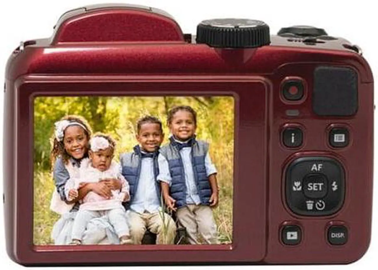 Alt view image 6 of 15 - Kodak PIXPRO AZ255 Astro Zoom 16MP Digital Camera (Red)