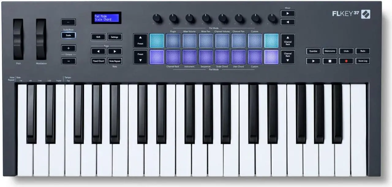 Alt view image 13 of 15 - Novation FLkey 37 USB MIDI Keyboard Controller for FL Studio (37-Key)
