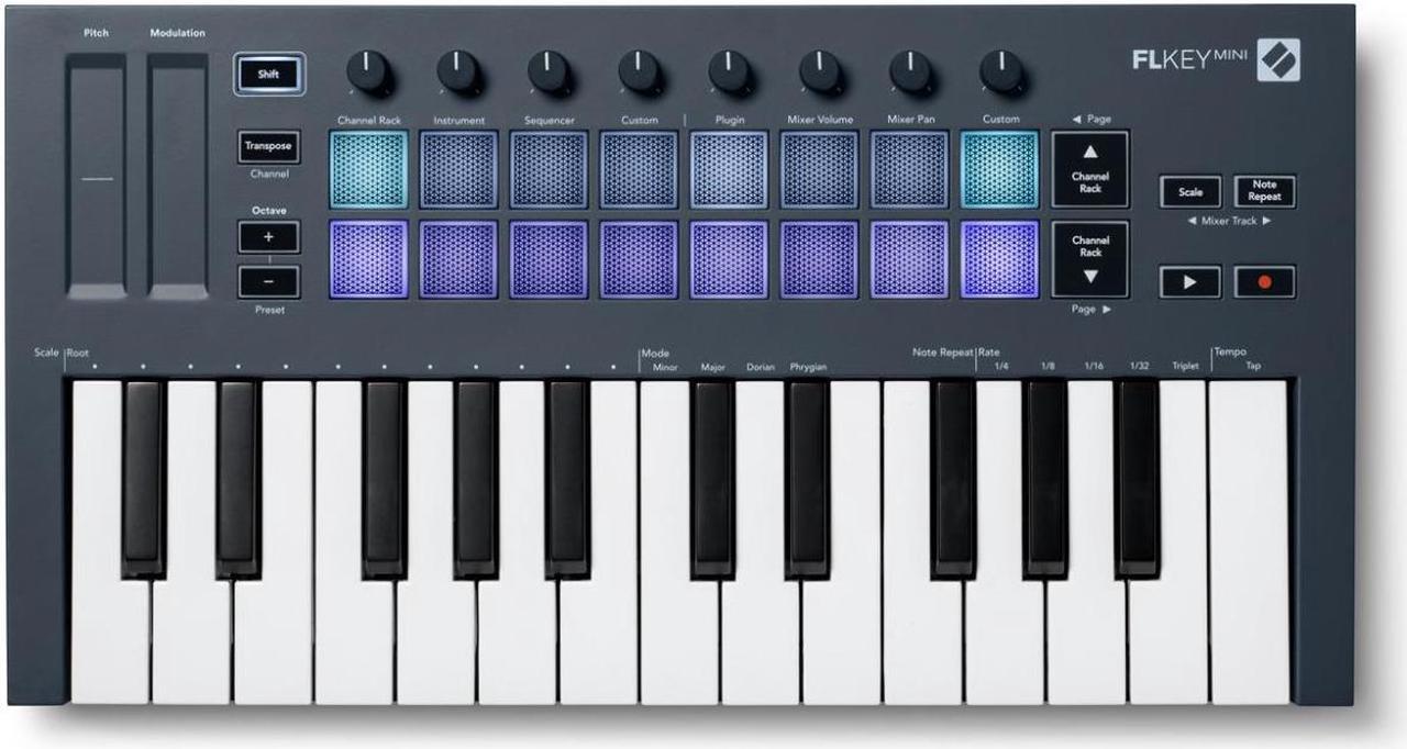Alt view image 13 of 19 - Novation FLkey Mini USB MIDI Keyboard Controller for FL Studio (25-Mini Keys)