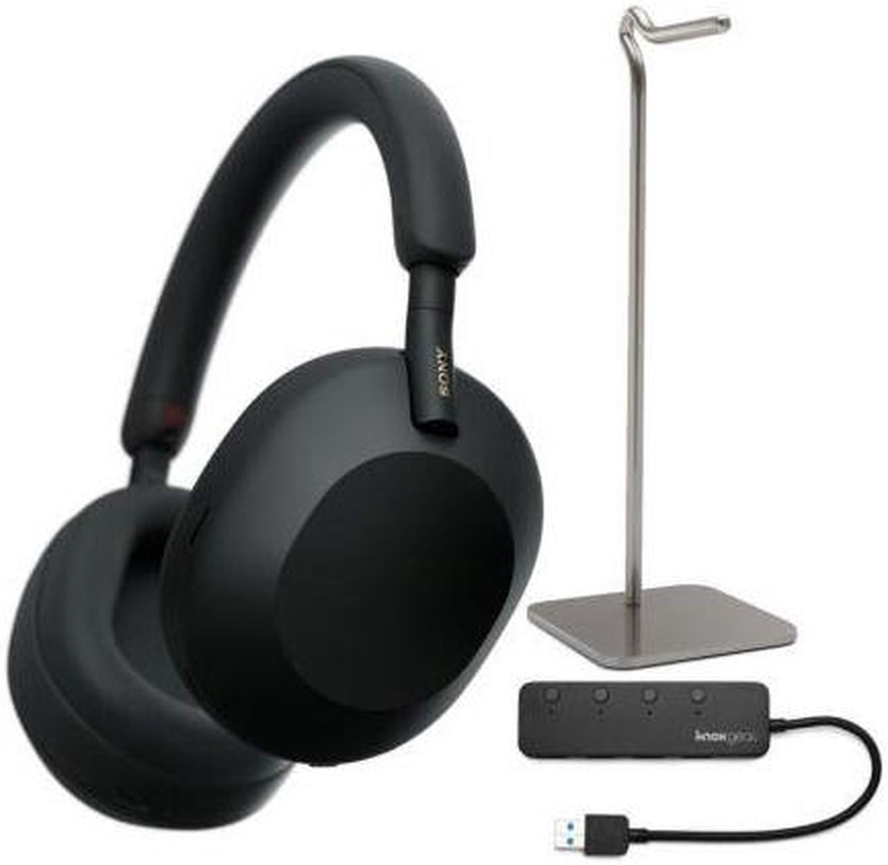 Main image of Sony WH-1000XM5 Wireless Noise Canceling Over-Ear Headphones (Black) Bundle