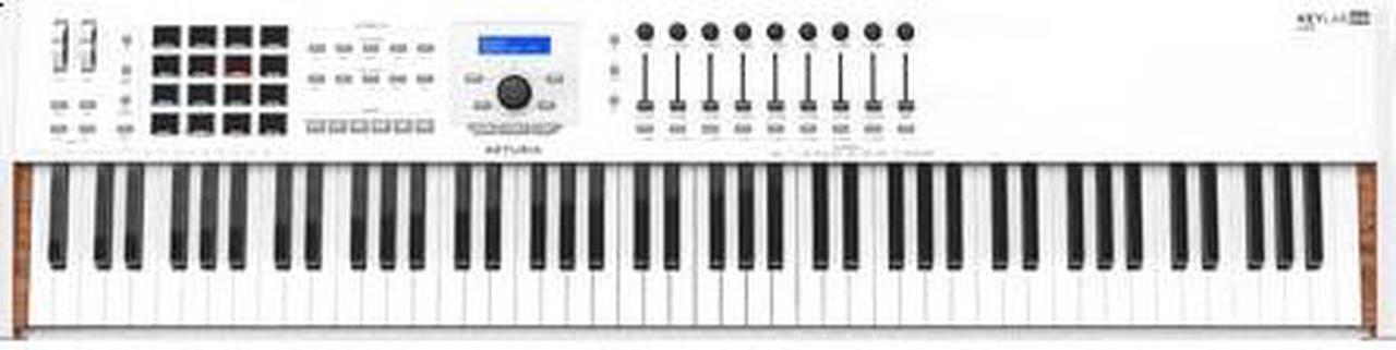 Alt view image 6 of 12 - Arturia KeyLab 88 MkII Hammer-Action MIDI Controller and Software (White)