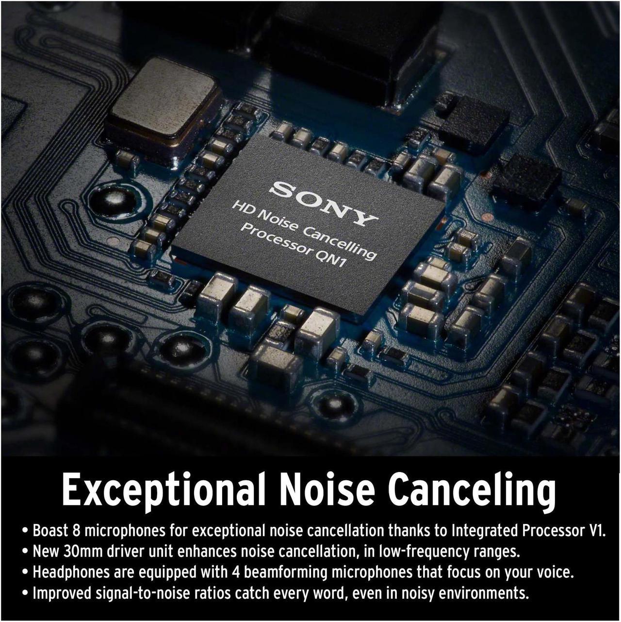Alt view image 3 of 7 - Sony WH-1000XM5 Wireless Noise Canceling Over-Ear Headphones (Black) Bundle