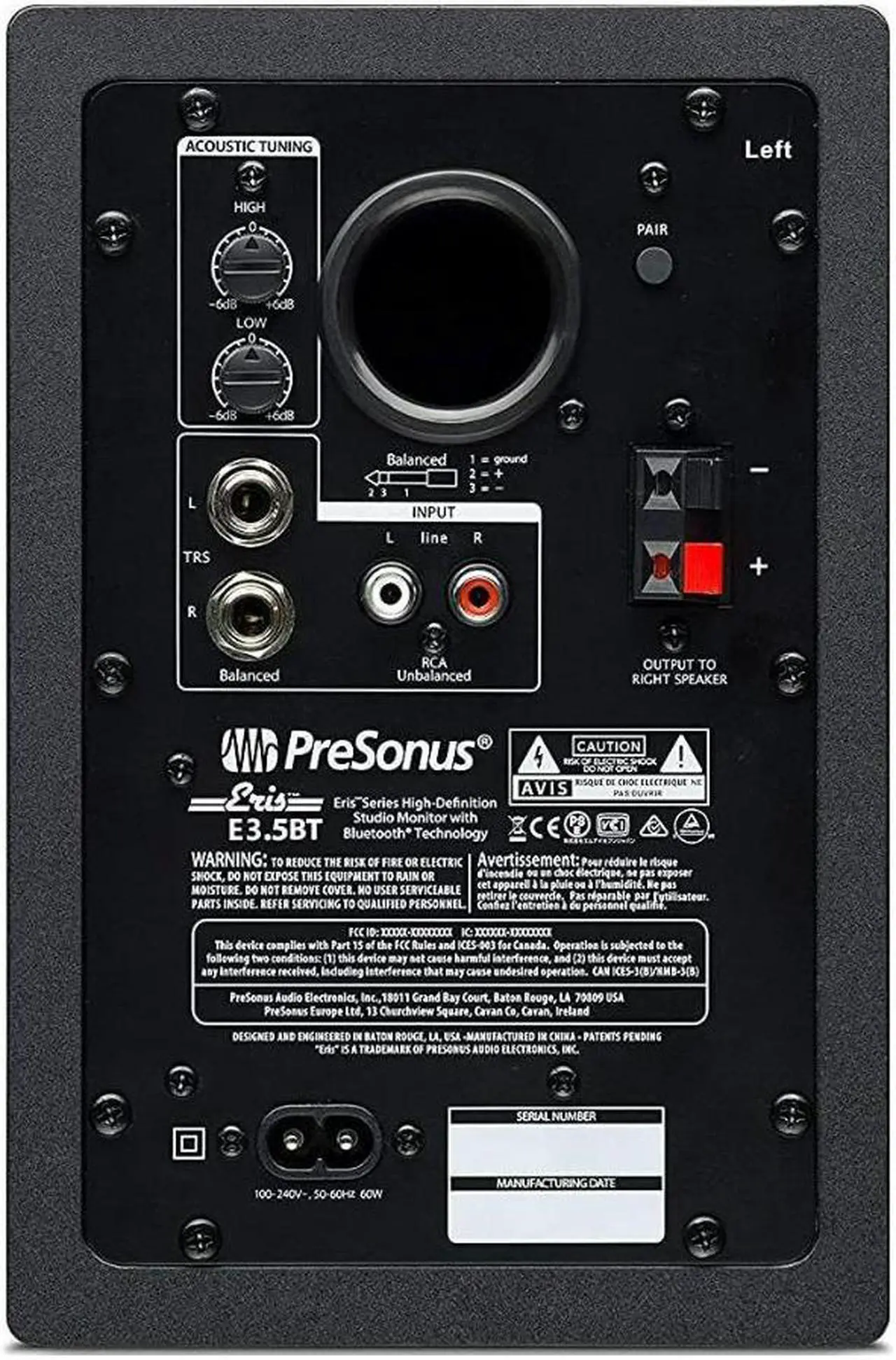 Alt view image 6 of 20 - PreSonus Eris 3.5BT 3.5-Inch Media Reference Monitor with Bluetooth Connectivity