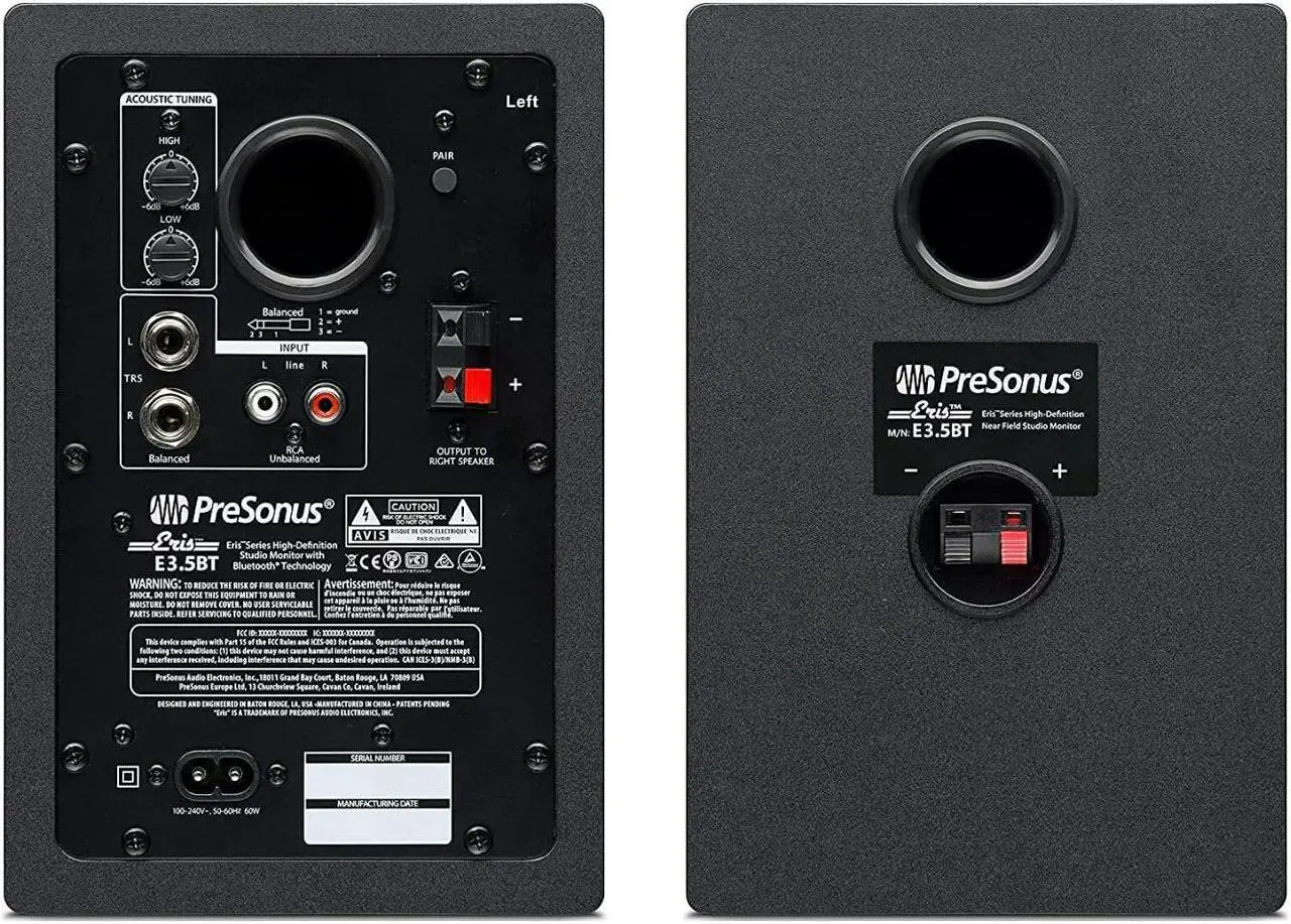 Alt view image 5 of 20 - PreSonus Eris 3.5BT 3.5-Inch Media Reference Monitor with Bluetooth Connectivity