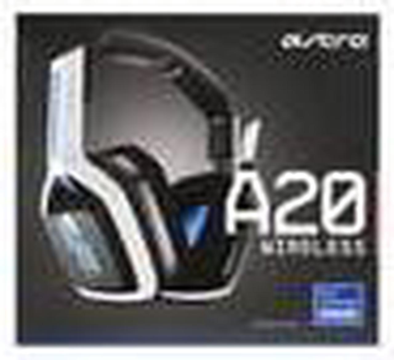 Alt view image 7 of 9 - Logitech Astro A20 Wireless Gaming Headset (Gen 2) Black/White/Blue (939-001876) 939001876