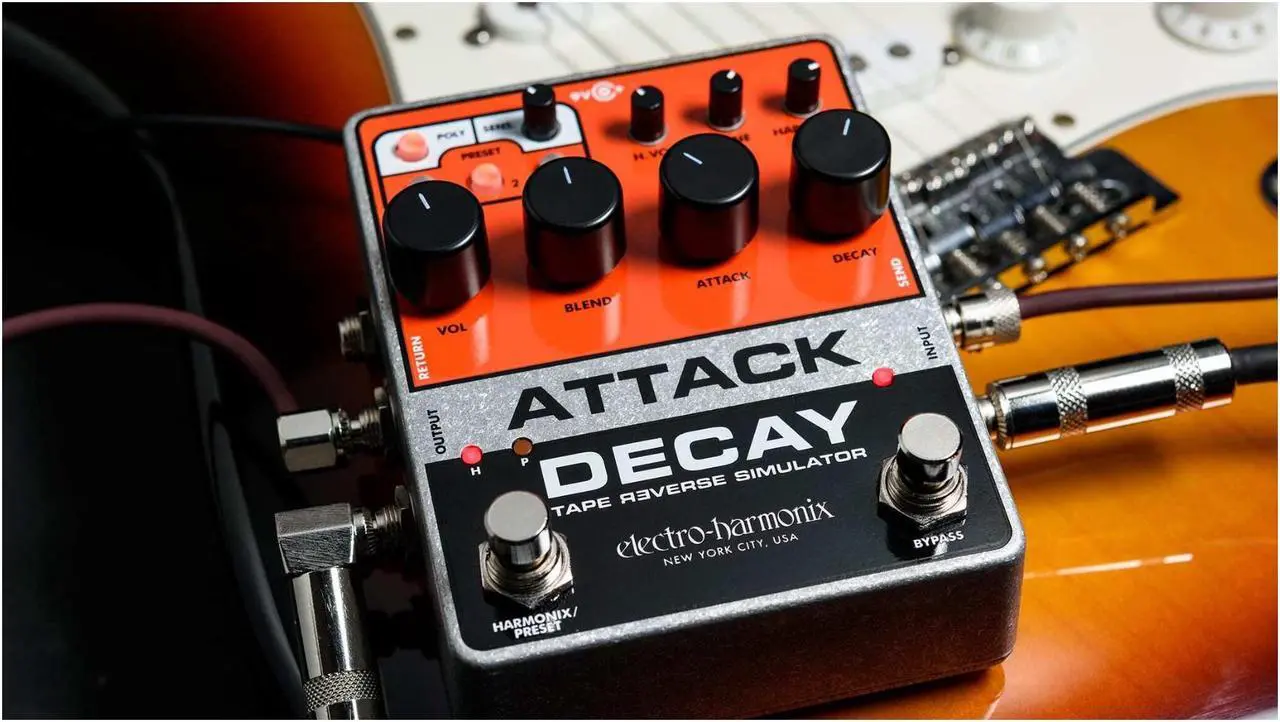 Alt view image 4 of 4 - Electro-Harmonix Attack Decay Tape Reverse Simulator Pedal #ATTACK DECAY