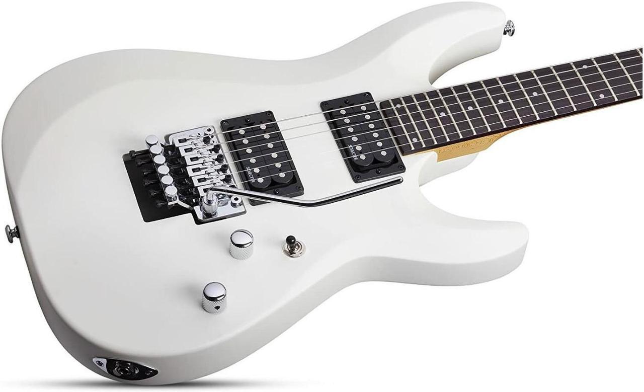 Alt view image 2 of 6 - Schecter C-6FR Deluxe 6-String Electric Guitar (Right-Hand, Satin White)