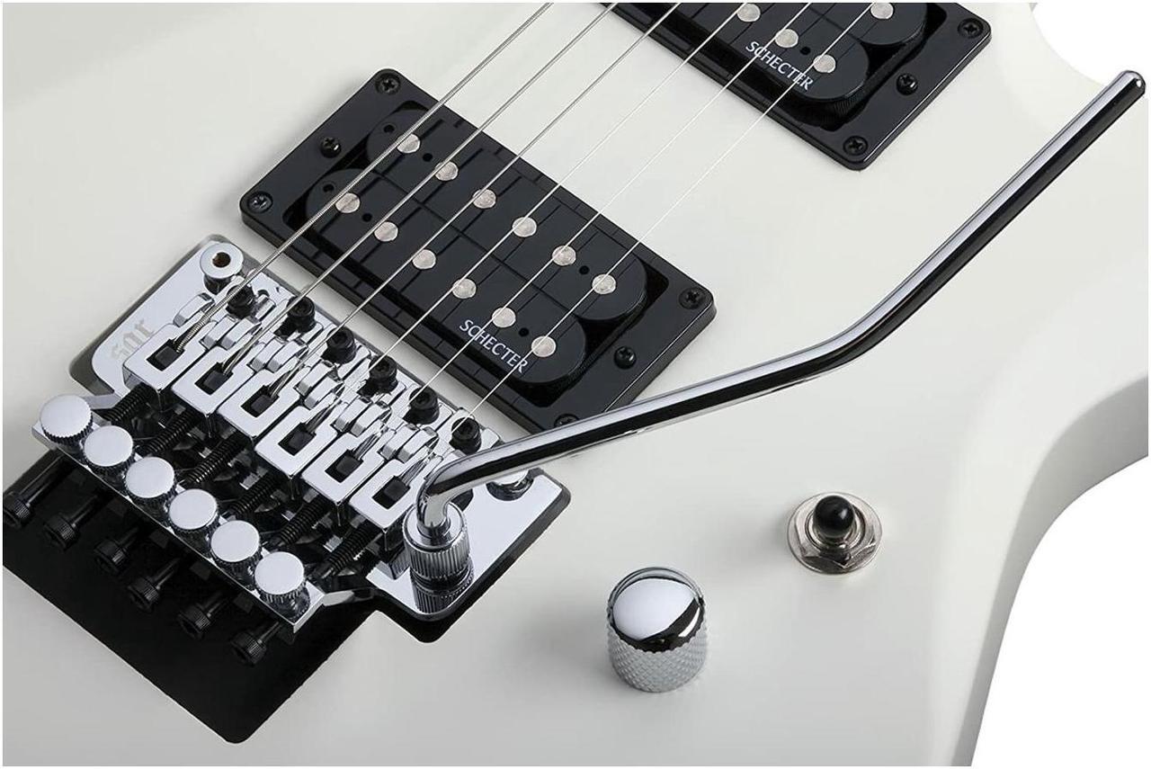 Alt view image 3 of 6 - Schecter C-6FR Deluxe 6-String Electric Guitar (Right-Hand, Satin White)