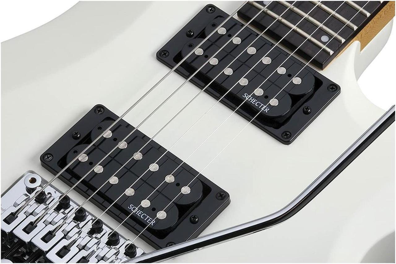 Alt view image 4 of 6 - Schecter C-6FR Deluxe 6-String Electric Guitar (Right-Hand, Satin White)