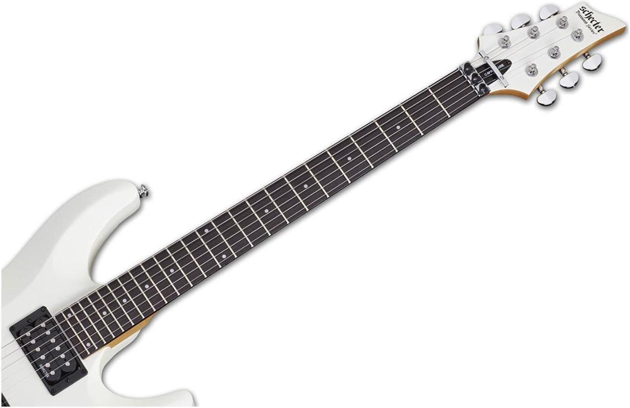 Alt view image 6 of 6 - Schecter C-6FR Deluxe 6-String Electric Guitar (Right-Hand, Satin White)