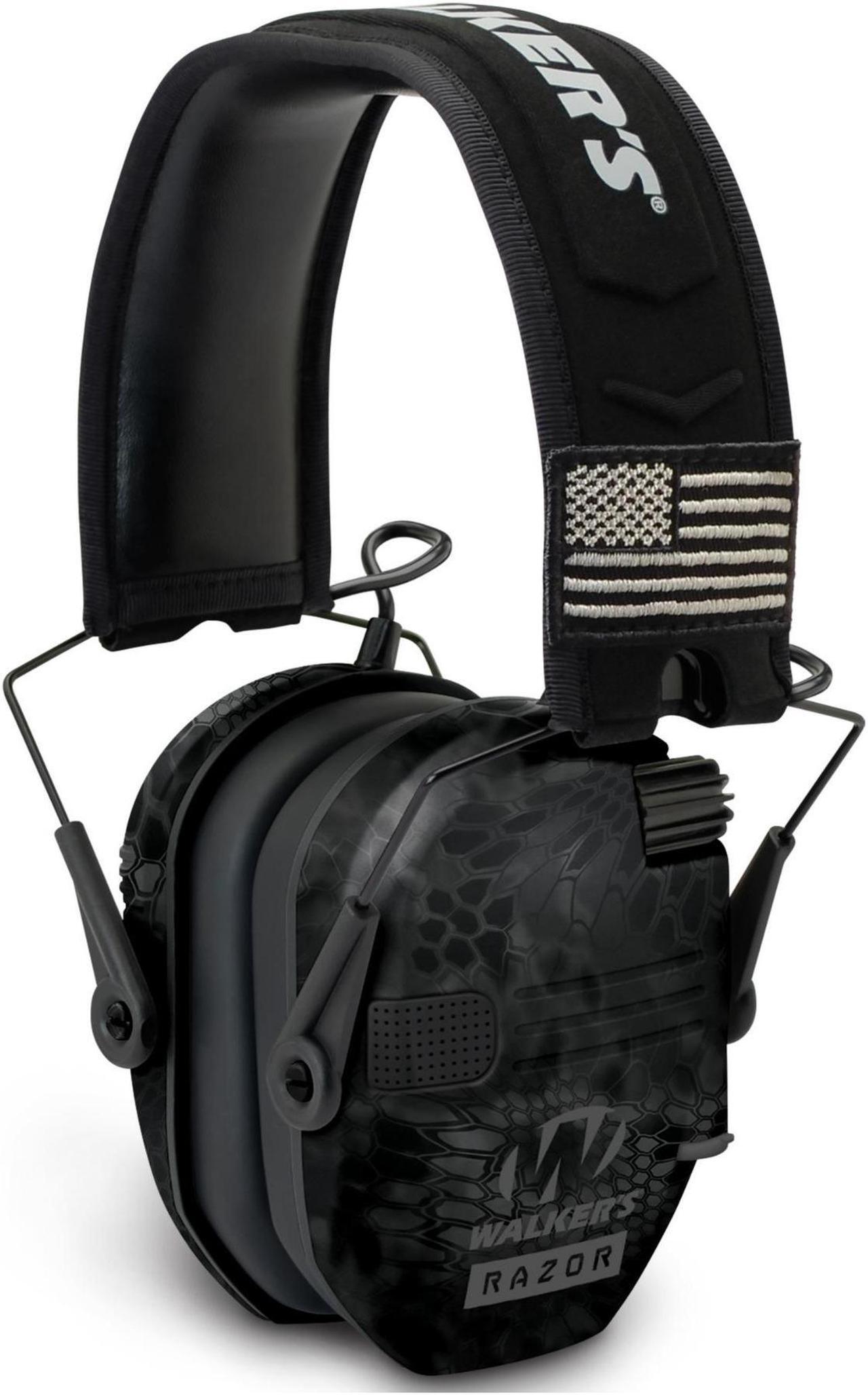 Alt view image 2 of 7 - Walkers Razor Slim Electronic Shooting Hearing Protection Muff (Camo) w/Case