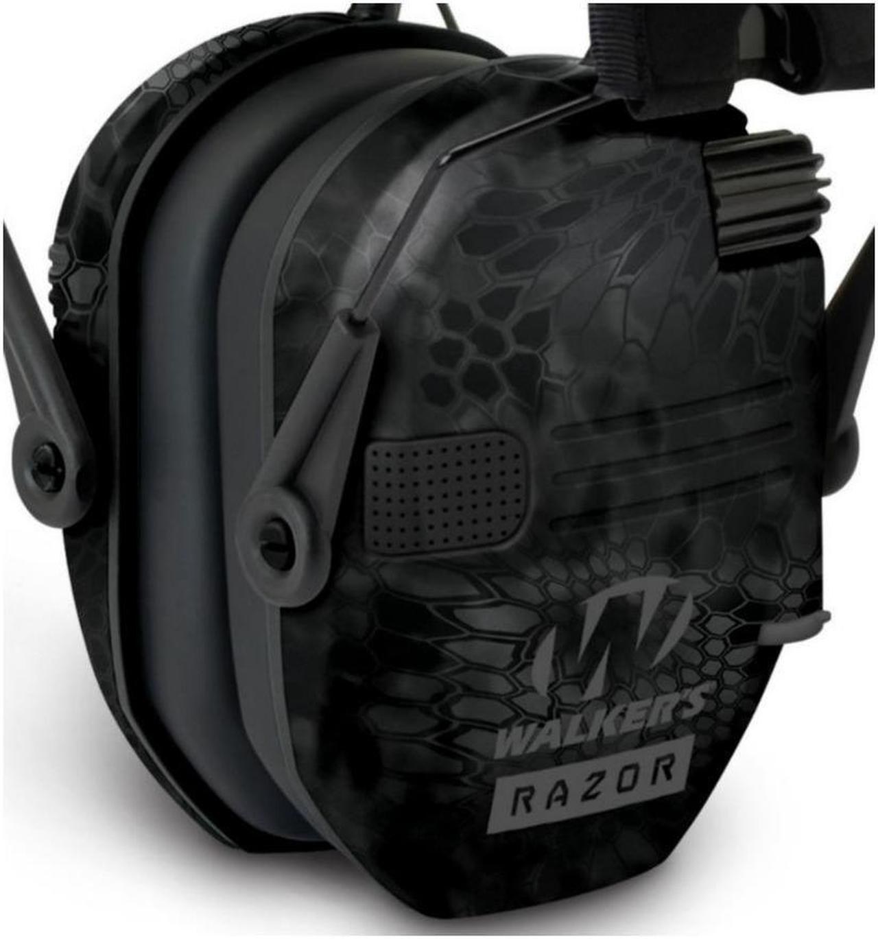 Alt view image 7 of 7 - Walkers Razor Slim Electronic Shooting Hearing Protection Muff (Camo) w/Case