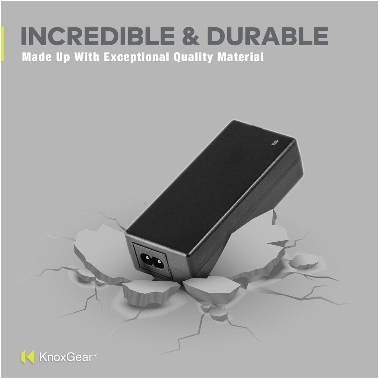 Alt view image 5 of 5 - Knox Gear AC to 12V DC Power Adapter