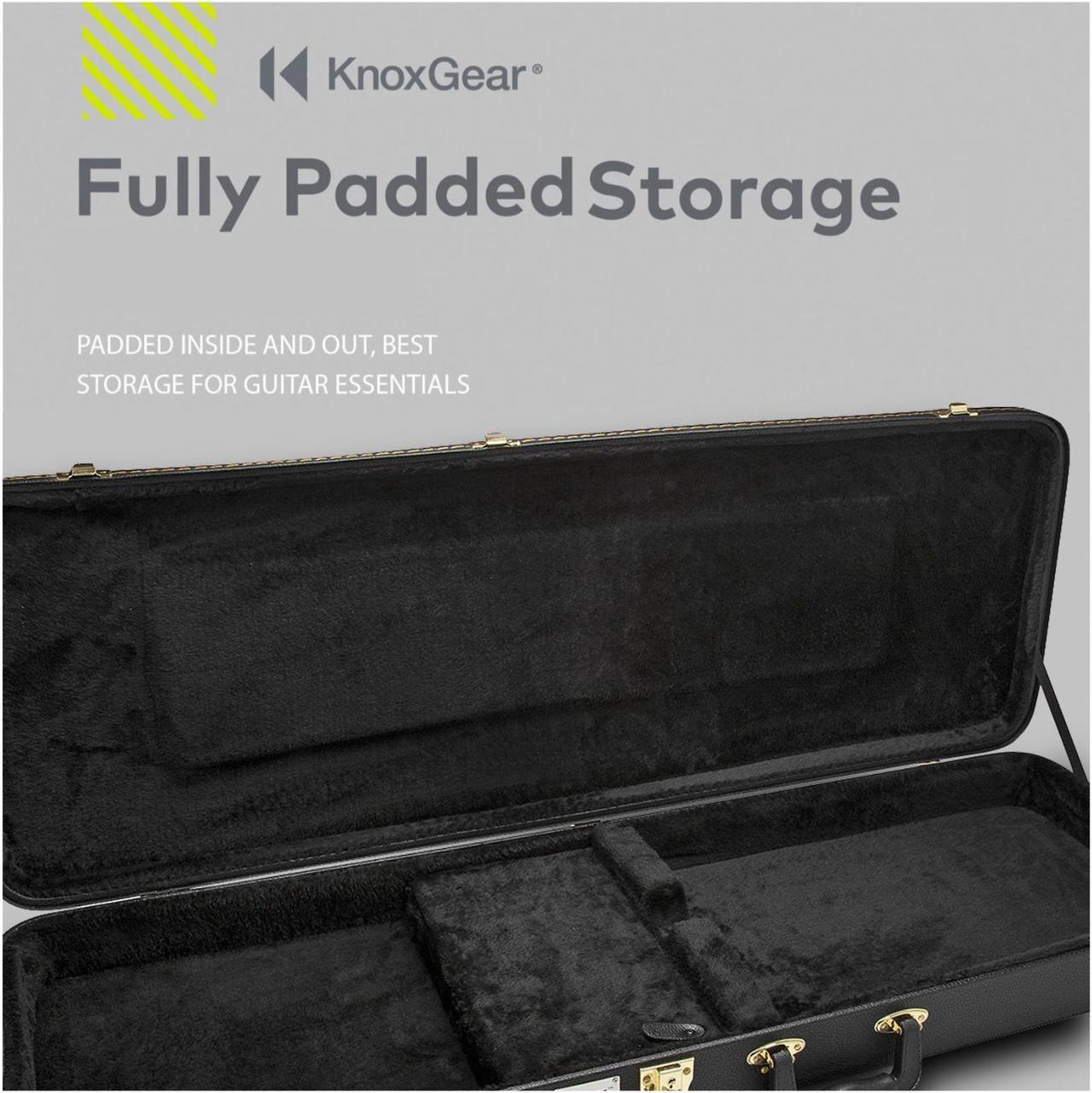 Alt view image 4 of 7 - Knox Gear Electric Guitar Hard Shell Protective Carrying Case