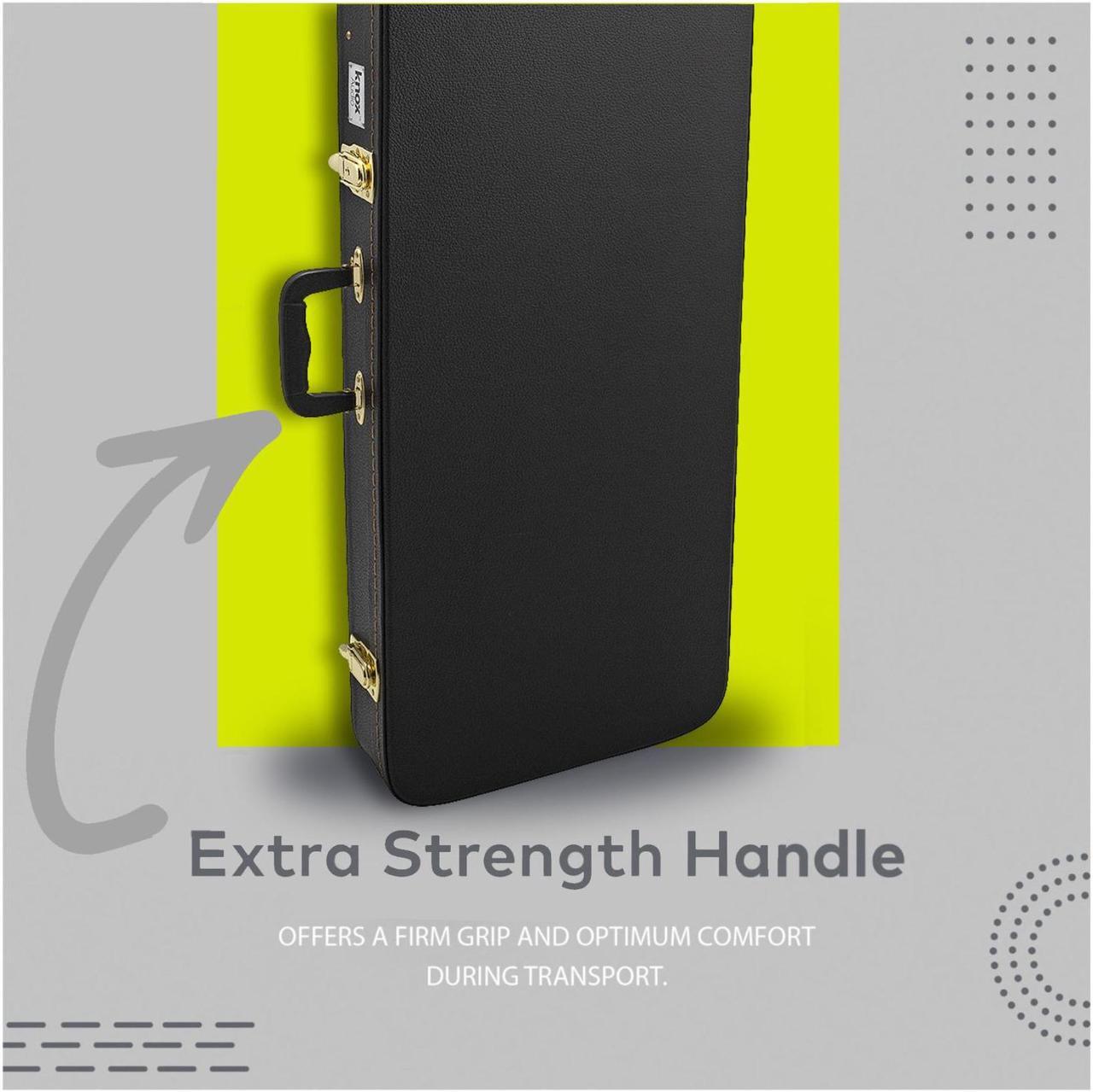 Alt view image 5 of 7 - Knox Gear Electric Guitar Hard Shell Protective Carrying Case