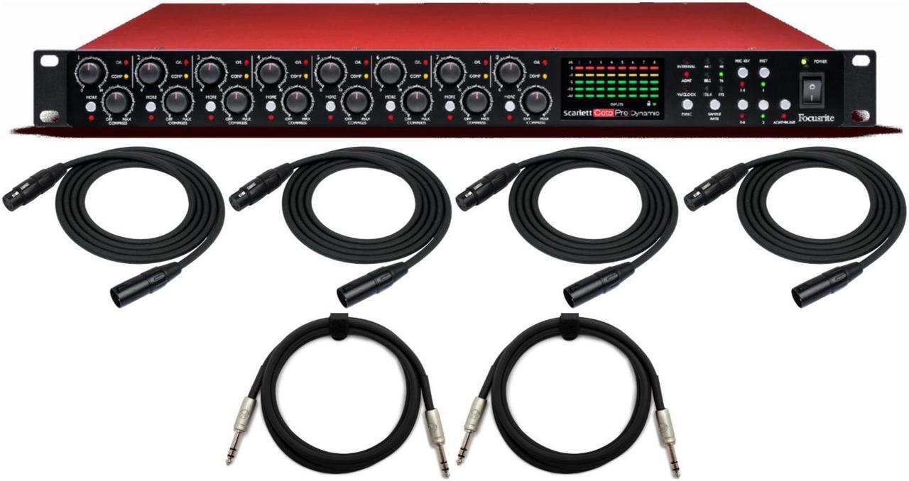 Main image of Focusrite Scarlett OctoPre Dynamic 8-Channel Mic Preamp with XLR and TRS Cables