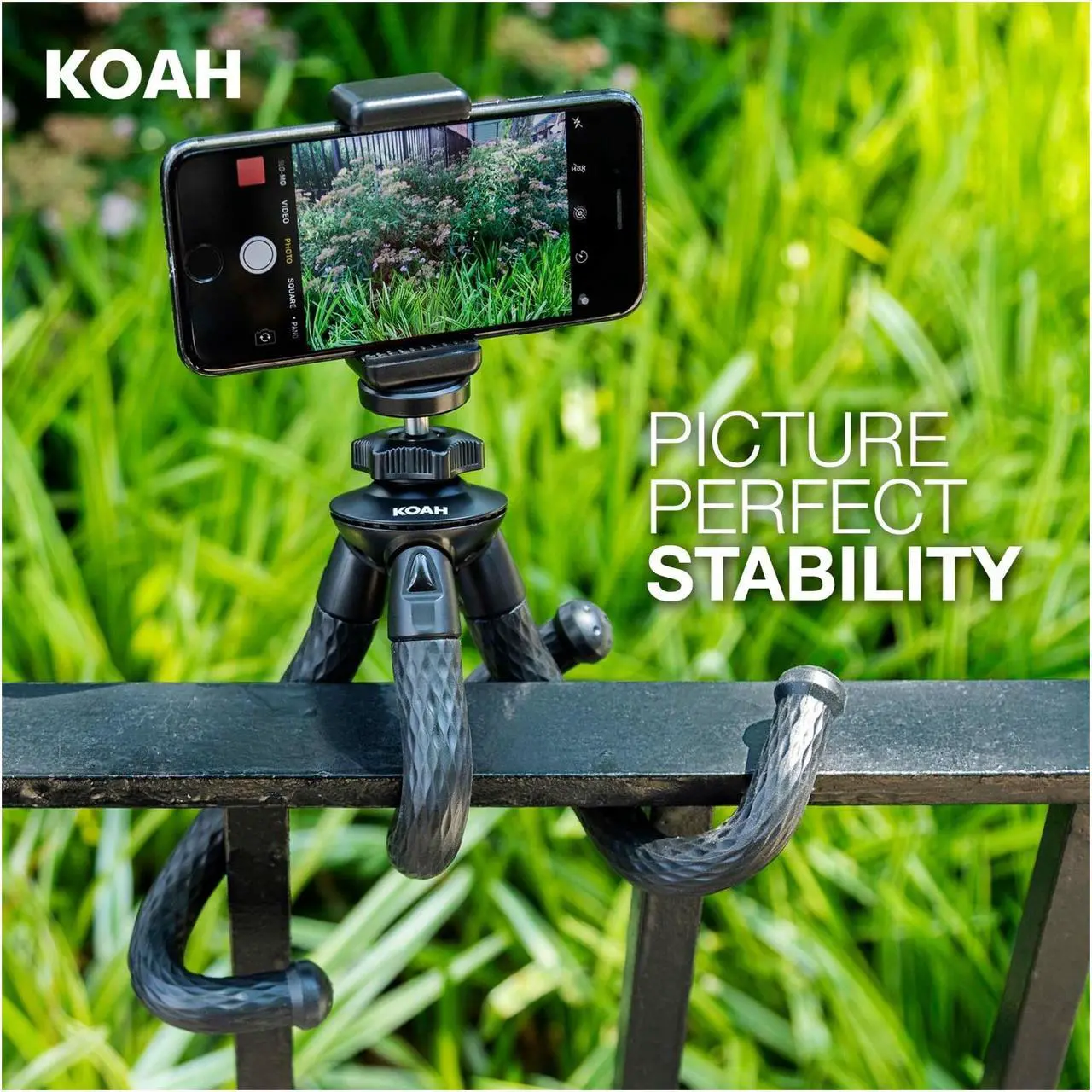 Alt view image 6 of 7 - Koah Kanguru 12in Flexible Waterproof Bluetooth iPhone/Android/GoPro/DSLR Tripod