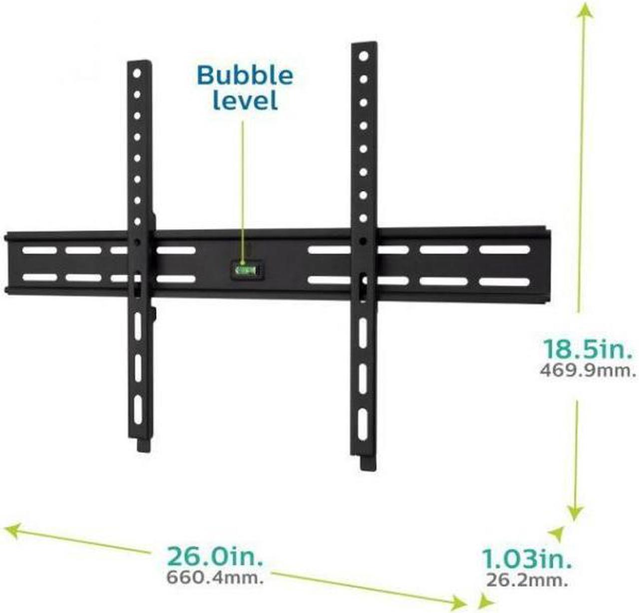 Alt view image 3 of 6 - Philips Thin-Profile Fixed TV Wall Mount for Up To 90-Inch Flat Screen (Black)