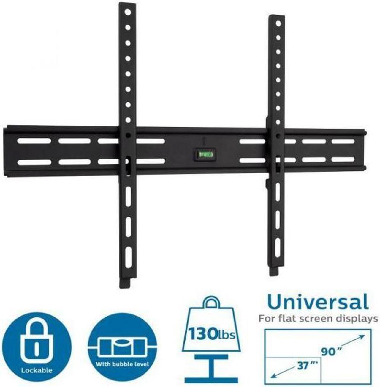 Alt view image 4 of 6 - Philips Thin-Profile Fixed TV Wall Mount for Up To 90-Inch Flat Screen (Black)