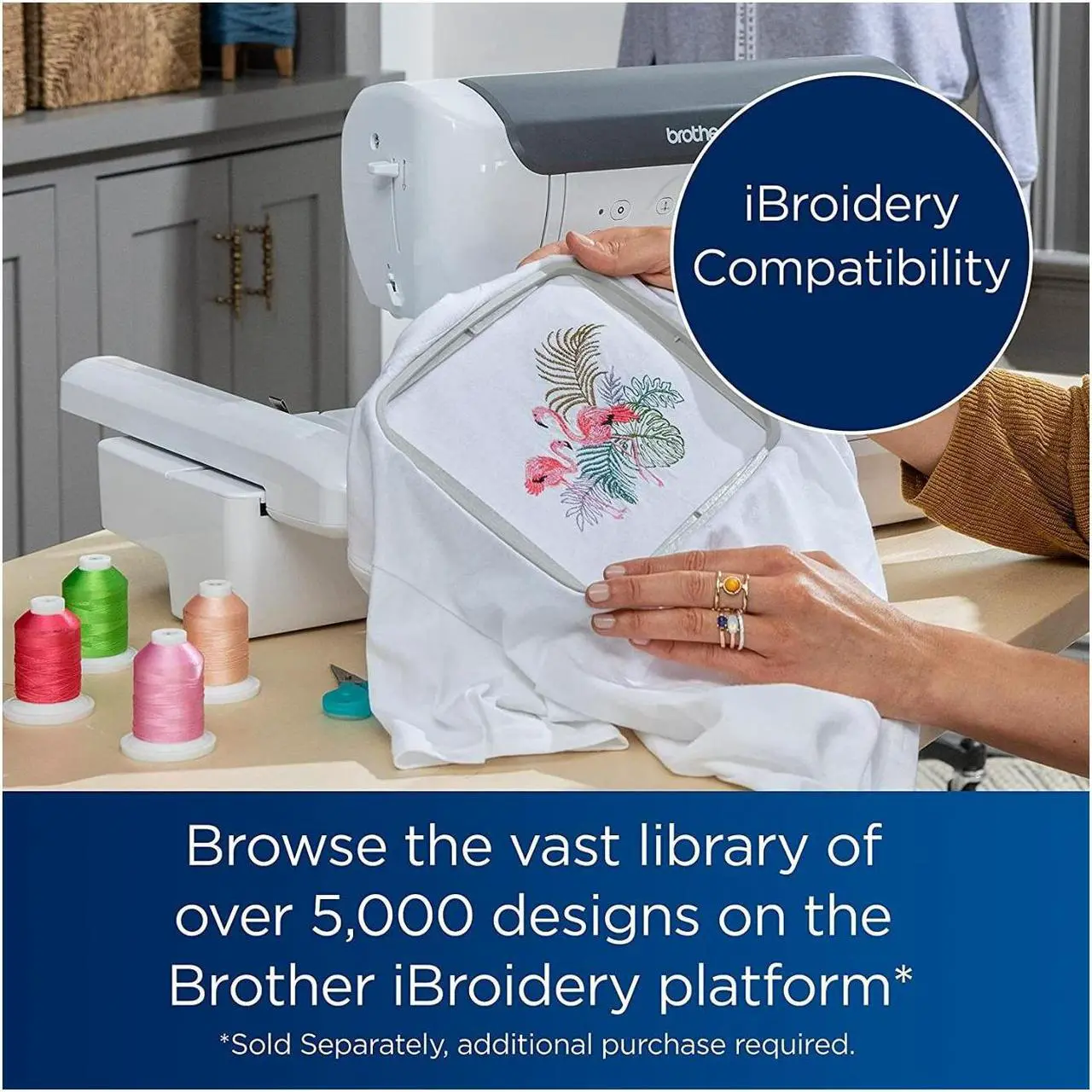 Alt view image 4 of 7 - Brother SE2000 Computerized Sewing and Embroidery Machine
