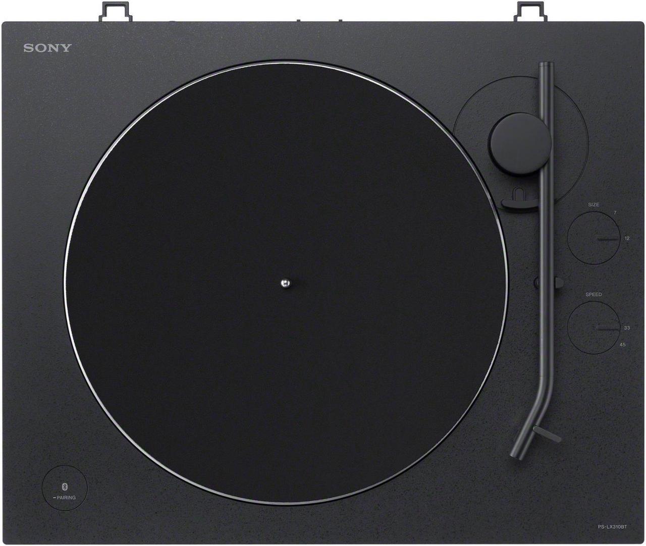 Alt view image 4 of 7 - Sony PS-LX310BT Wireless Turntable with Bluetooth Connectivity with 3-Inch Powered Studio Monitors Pair (Black) bundle