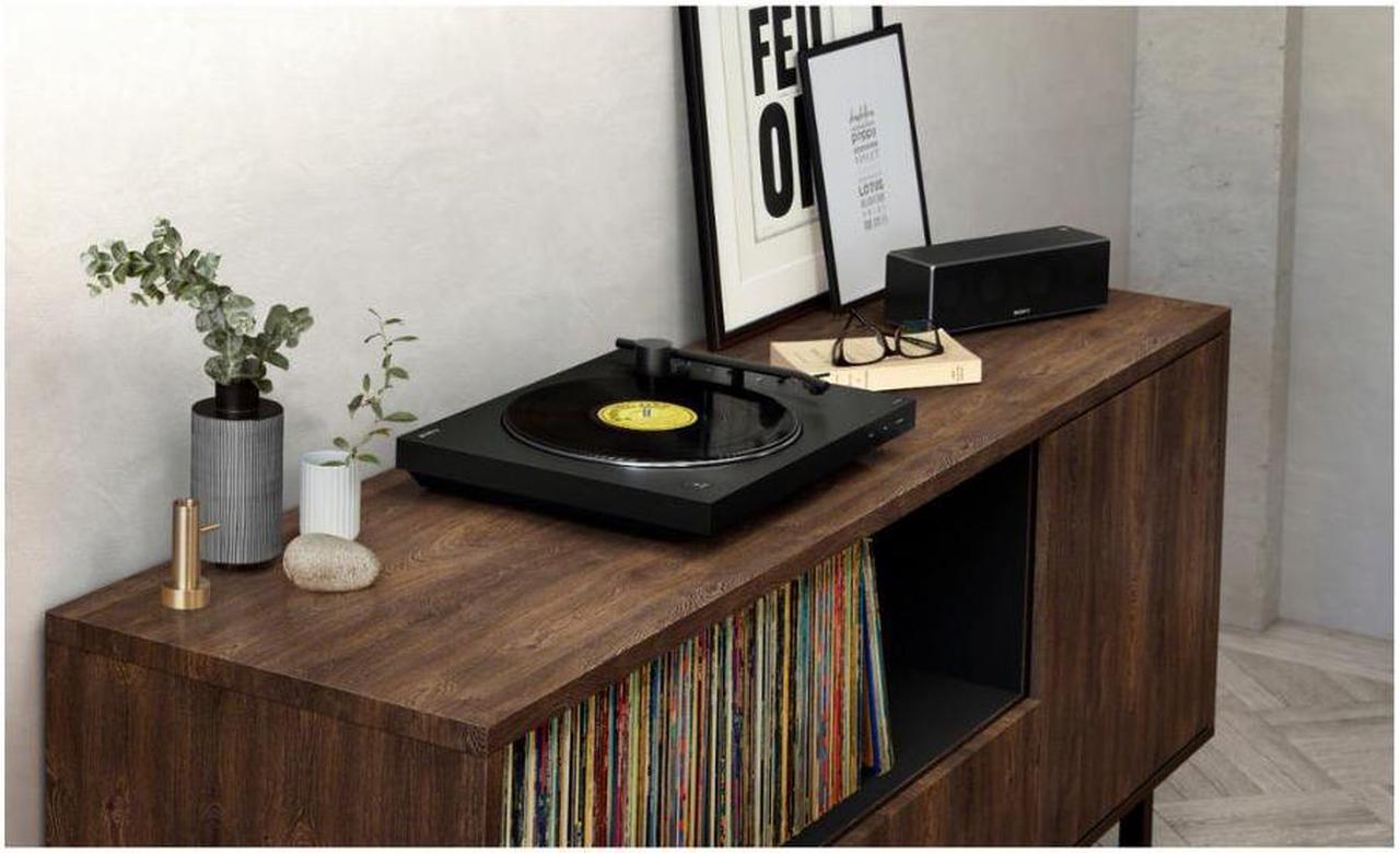Alt view image 7 of 7 - Sony PS-LX310BT Wireless Turntable with Bluetooth Connectivity with 3-Inch Powered Studio Monitors Pair (Black) bundle