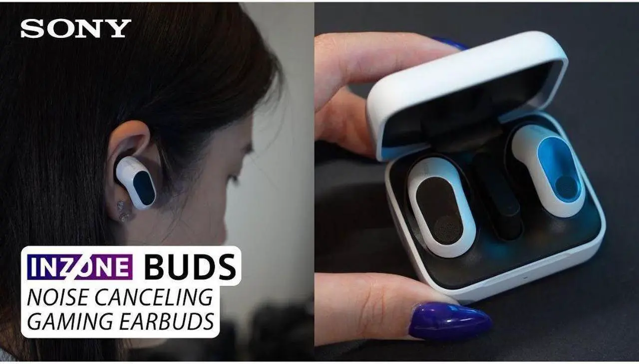 Alt view image 4 of 14 - Sony WFG700N/W INZONE Buds Truly Wireless Noise Canceling Gaming Earbuds (White)