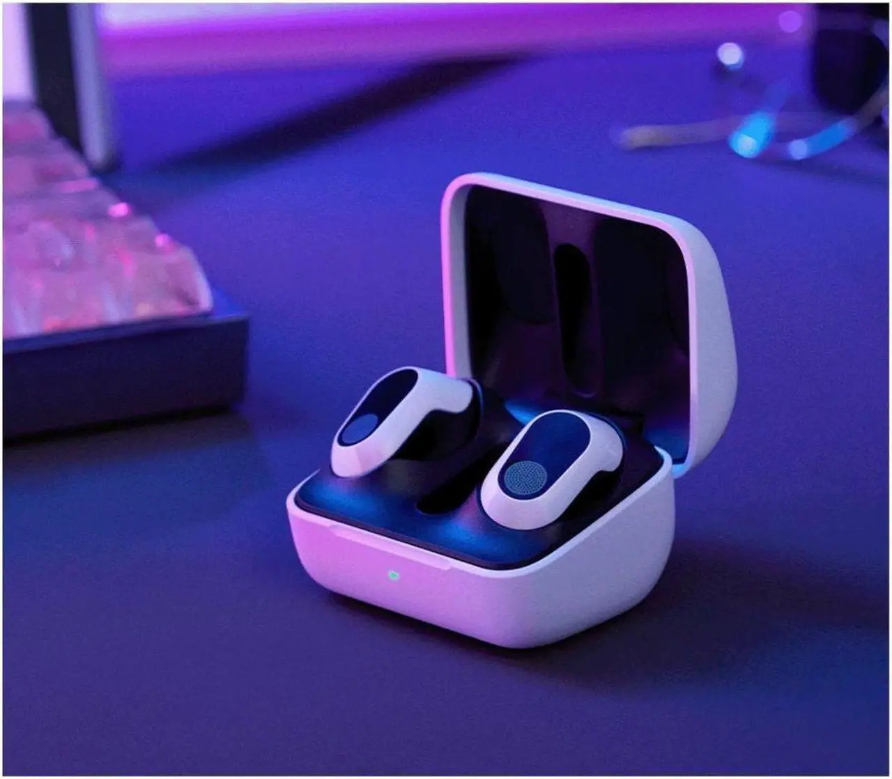 Alt view image 6 of 14 - Sony WFG700N/W INZONE Buds Truly Wireless Noise Canceling Gaming Earbuds (White)
