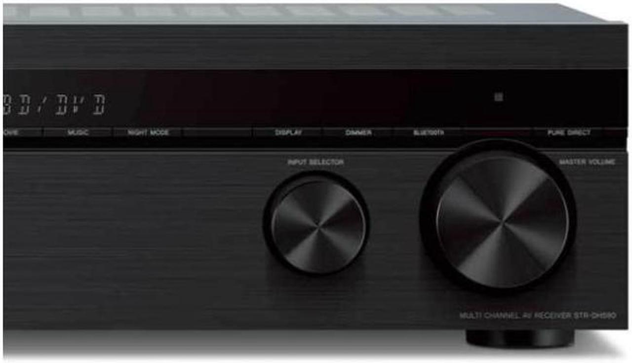 Alt view image 7 of 7 - Sony STRDH590 5.2-Channel Home Theater AV Receiver with Accessory Bundle