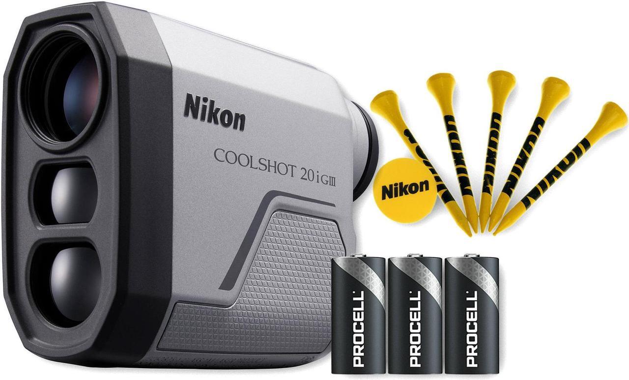 Main image of Nikon COOLSHOT 20i GIII Golf Range Finder - Pinpoint Accuracy with Batteries and Golf Tees