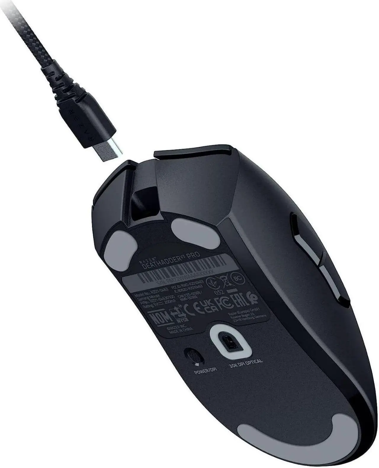 Alt view image 3 of 6 - Razer DeathAdder V3 Pro Wireless Ultra Lightweight Gaming Mouse (Black)