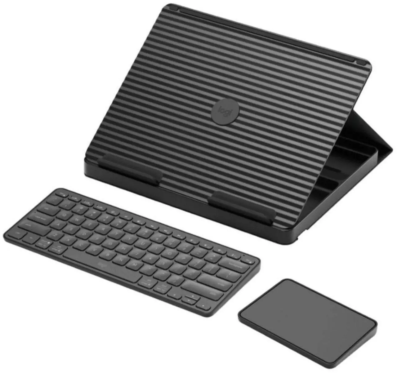 Alt view image 8 of 20 - Logitech Casa Pop Up Desk Work From Home Kit with Laptop Stand (CLASSIC CHIC)