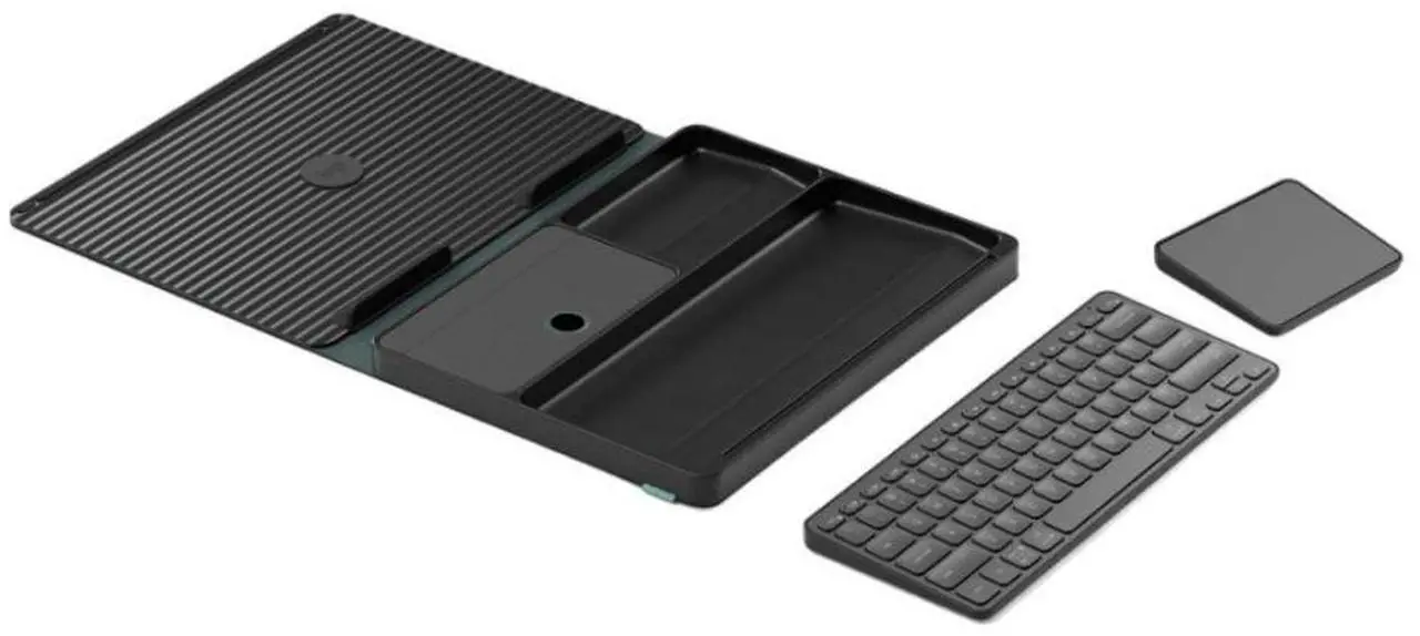 Alt view image 9 of 20 - Logitech Casa Pop Up Desk Work From Home Kit with Laptop Stand (CLASSIC CHIC)