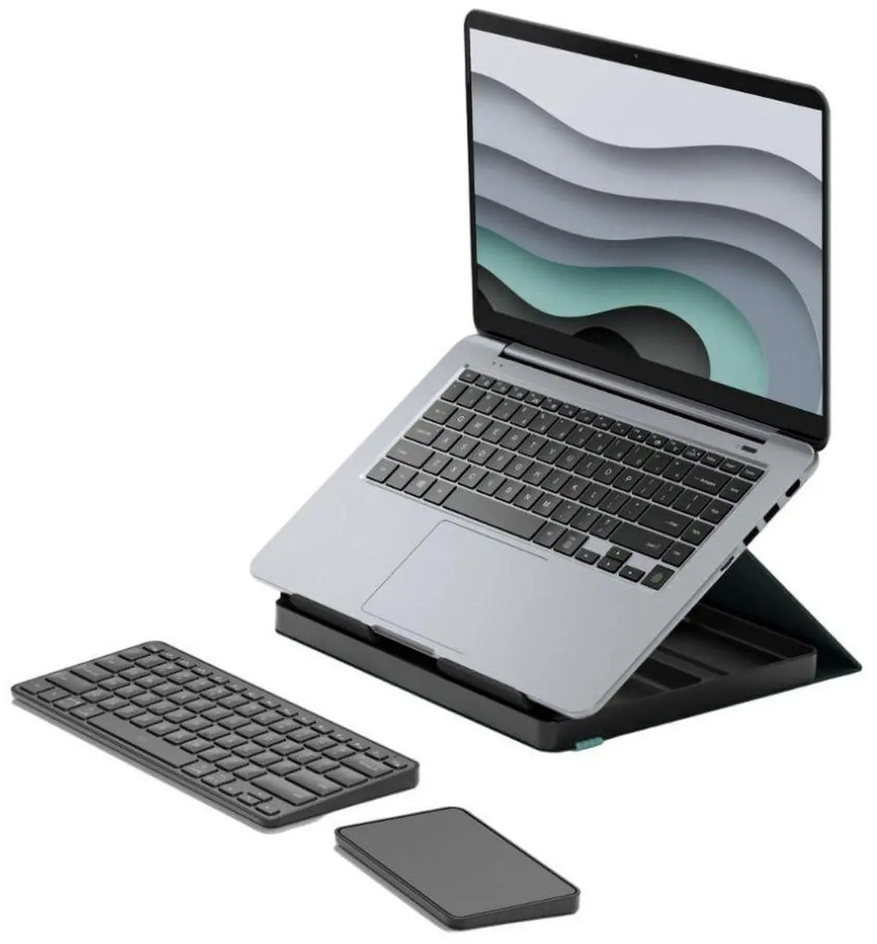 Alt view image 13 of 20 - Logitech Casa Pop Up Desk Work From Home Kit with Laptop Stand (CLASSIC CHIC)