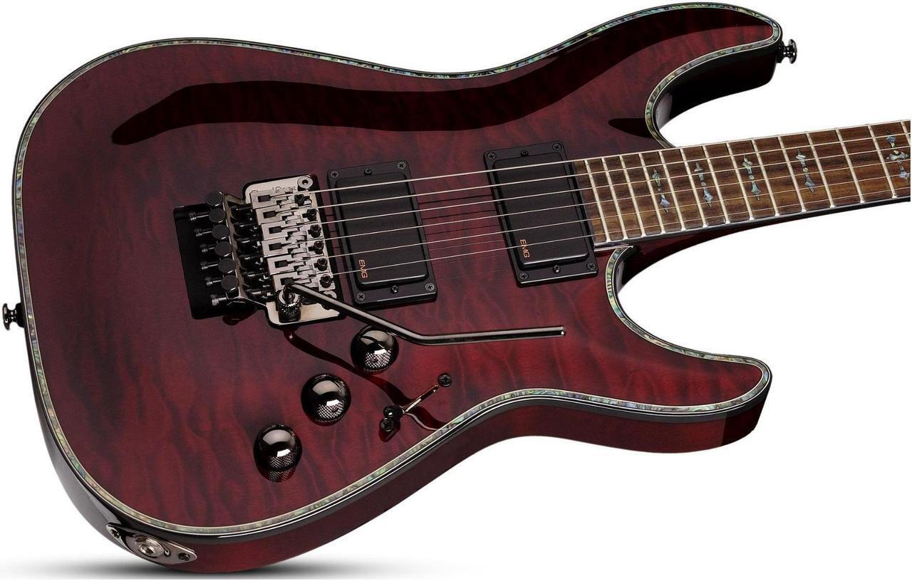 Alt view image 5 of 5 - Schecter Hellraiser C-1 FR Electric Guitar (Black Cherry) with Schecter HardCase