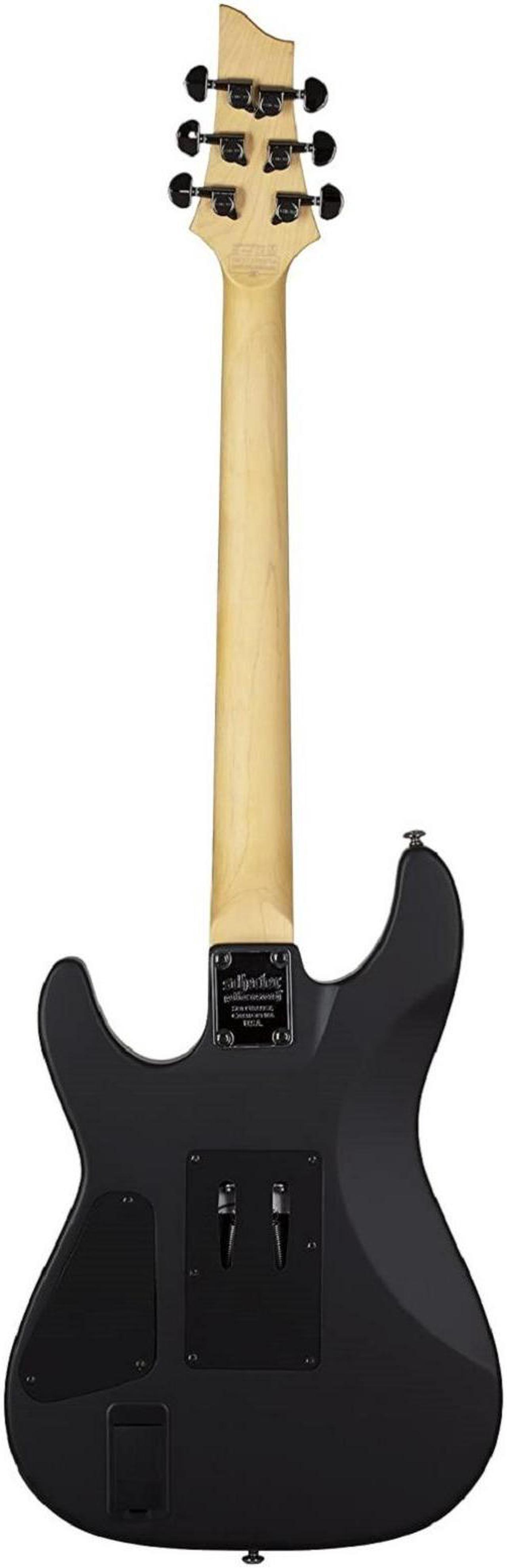 Alt view image 4 of 7 - Schecter Demon-6 FR Electric Guitar in Aged Black Satin with Schecter Hard Case