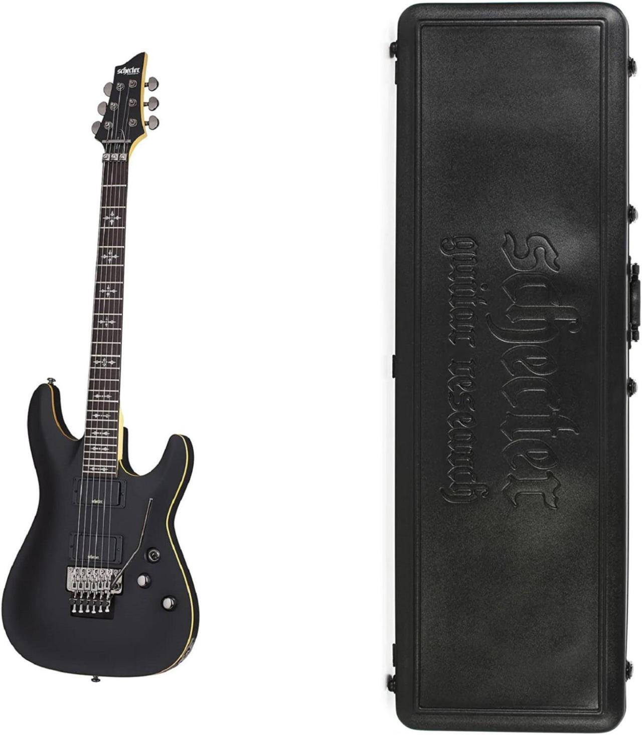 Main image of Schecter Demon-6 FR Electric Guitar in Aged Black Satin with Schecter Hard Case