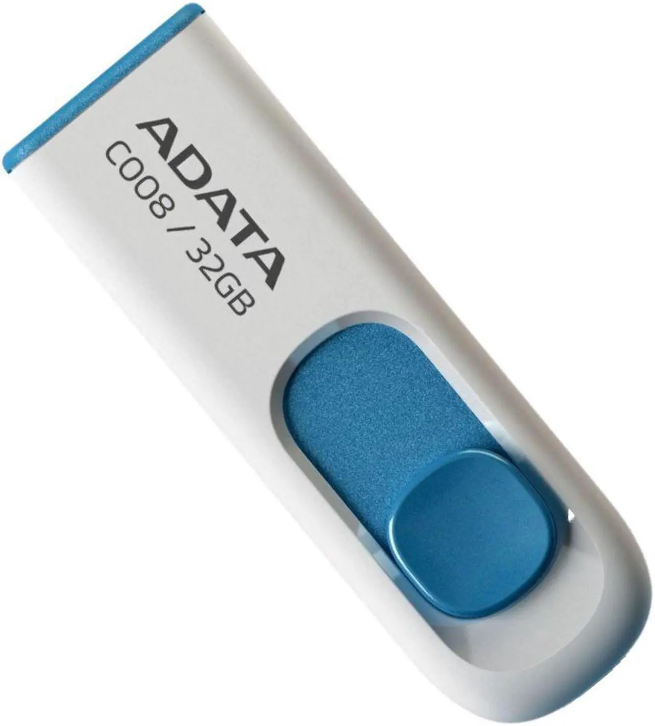 Alt view image 4 of 7 - ADATA 32GB USB 2.0 Retractable Capless Flash Drive (White, 50-pack) with USB-C Adapter bundle