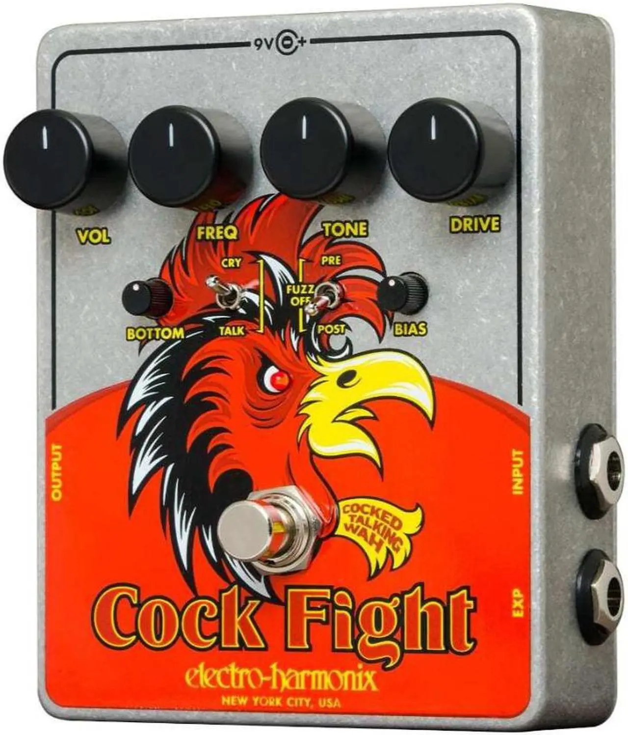 Alt view image 2 of 5 - Electro-Harmonix Cock Fight Cocked Talking Wah Pedal