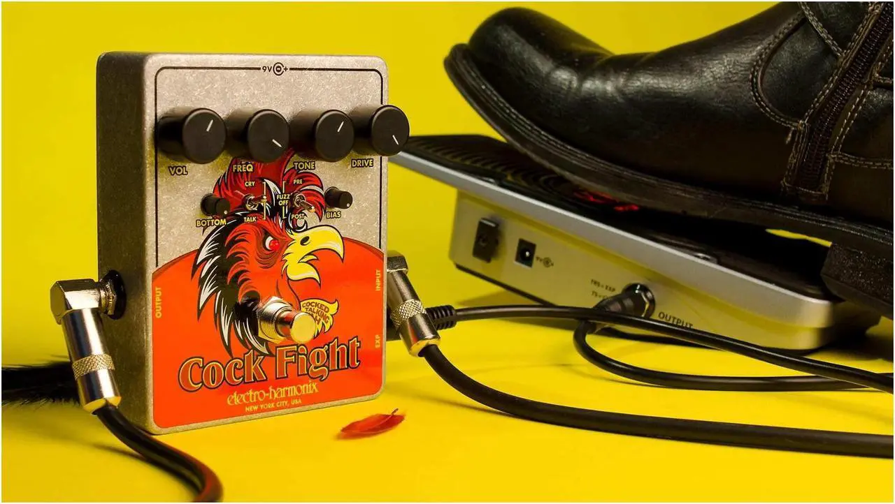 Alt view image 5 of 5 - Electro-Harmonix Cock Fight Cocked Talking Wah Pedal