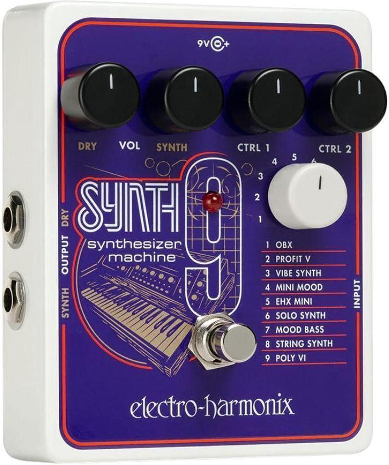 Alt view image 6 of 16 - Electro-Harmonix SYNTH9 Synthesizer Machine Guitar Effects Pedal