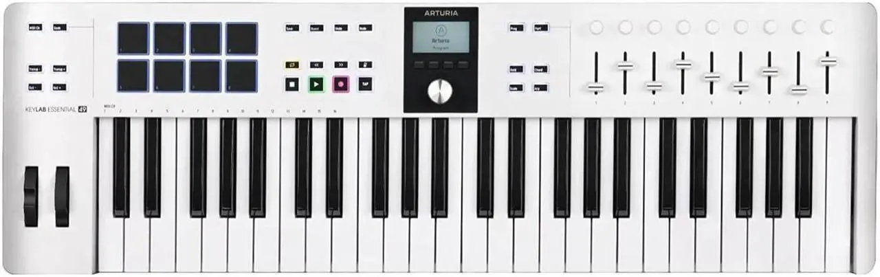 Alt view image 2 of 7 - Arturia KeyLab Essential 49 mk3 MIDI Keyboard Controller w/Stand, Pedal Bundle